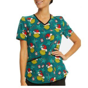 Dr. Seuss The Grinch Scrub Top/ Shirt Size M